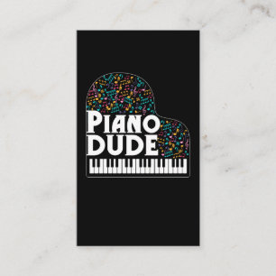 Carte De Visite Drôle Piano Player Hommes musique classique Amant