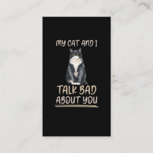 Carte De Visite Drôle propriétaire de chat Sarcastique Animal am