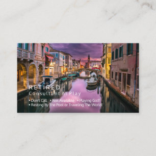Carte De Visite Drôle Retraité, Canal Italien, DO-IT-YOURSELF Gag