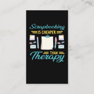 Carte De Visite Drôle Scrapbooking Thérapie Livre d'Artisanat Ho