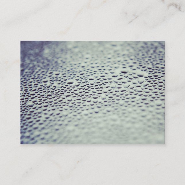 Carte De Visite Droplets d'eau sur verre 01 (Devant)
