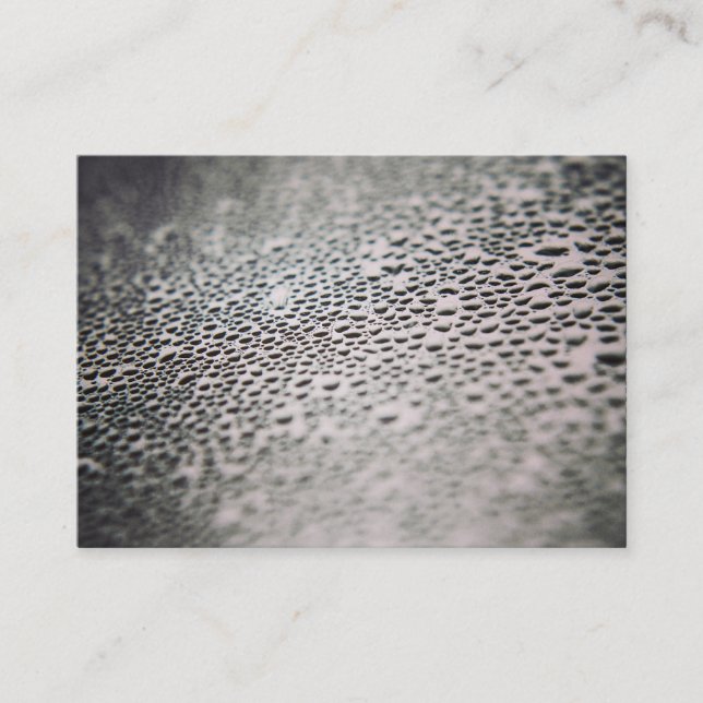 Carte De Visite Droplets d'eau sur verre 02 (Devant)