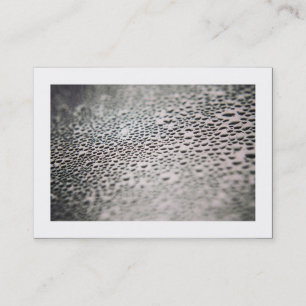 Carte De Visite Droplets d'eau sur verre 02 (frontière)