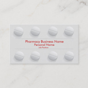 Carte De Visite Drugstore d'affaires de pharmacien de pharmacie