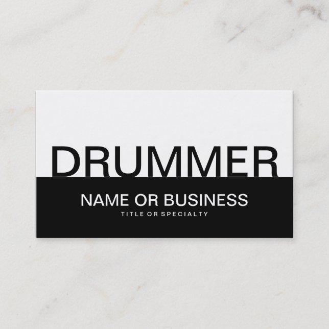 CARTE DE VISITE DRUMMER (Devant)