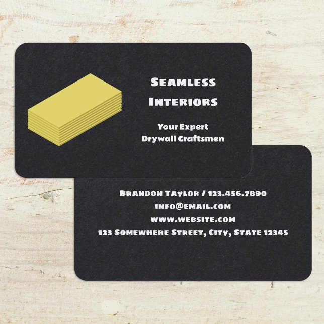 Carte De Visite Drywall (Drywall Business Cards)