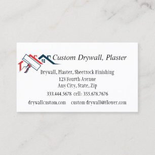 Carte De Visite Drywall, Plâtre, Finition Sheetrock