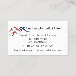 Carte De Visite Drywall, Plâtre, Finition Sheetrock