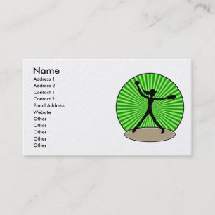 Carte de visite du base-ball de Fastpitch