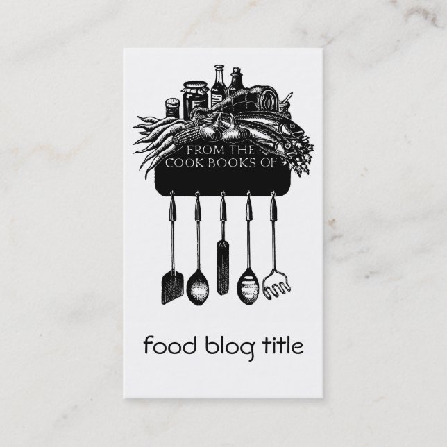 Carte de visite du blog Food (Devant)