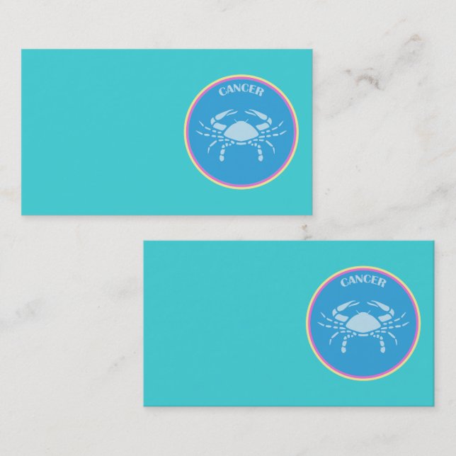 Carte de visite du cancer (Devant / Derrière)