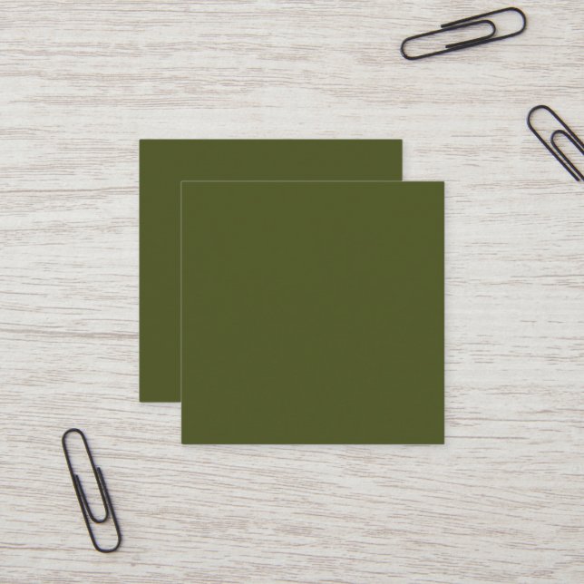 Carte de visite du Carré vert de l'Armée (Devant/Arrière en situation)