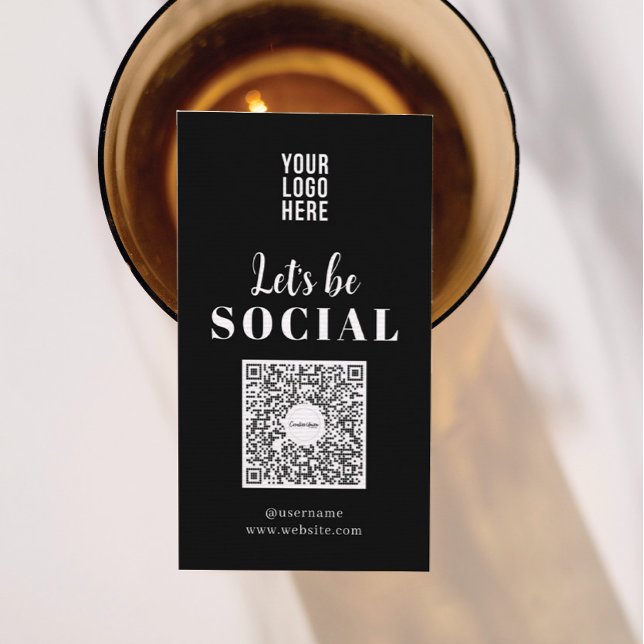 Carte de visite du code QR des médias sociaux (Créateur téléchargé)