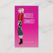 Carte de visite du concepteur de mode