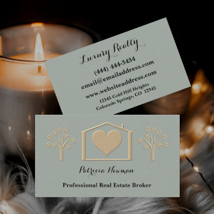 Carte de visite du courtier immobilier Dusty Sage