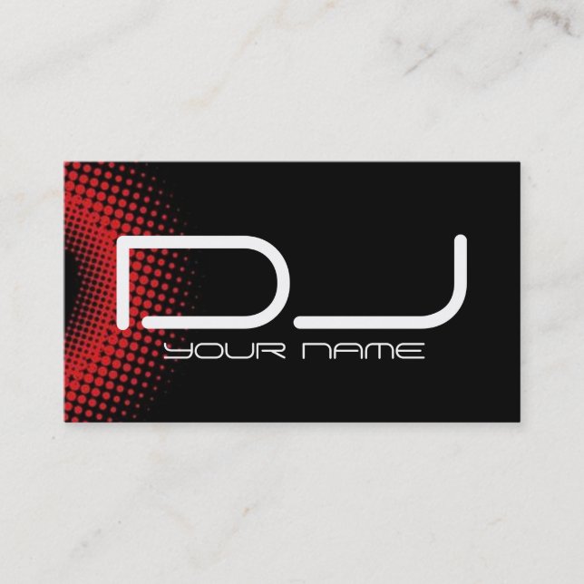 Carte de visite du DJ (Devant)