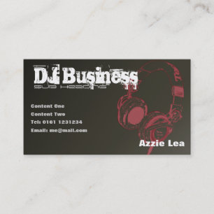 Carte de visite du DJ [brun] - personnalisable