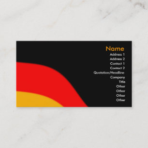 Carte de visite du drapeau allemand