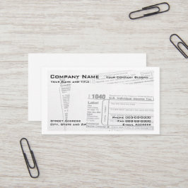 Carte de visite du formulaire fiscal fédéral prépa