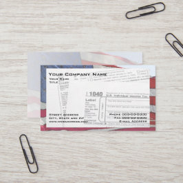 Carte de visite du formulaire fiscal fédéral prépa