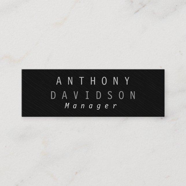 Carte de visite du gestionnaire de gris pâle (Devant)