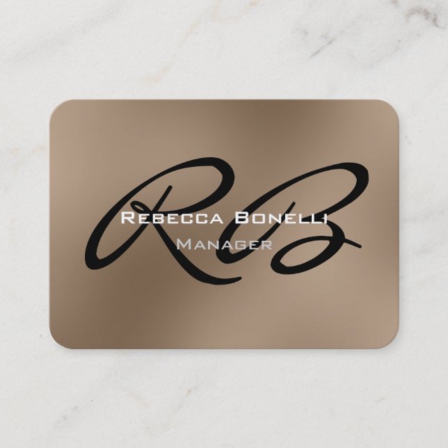 Carte de visite du gestionnaire du coin arrondi de (Devant)