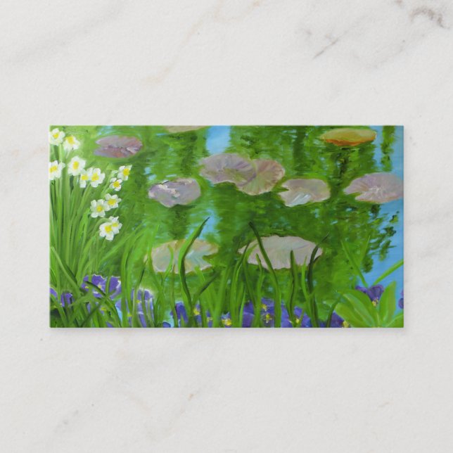 Carte de visite du jardin de Monet (Devant)