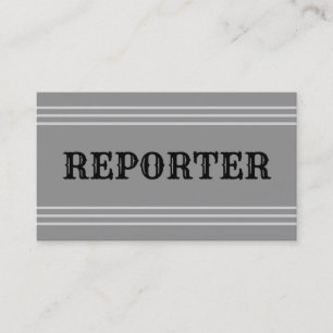 Carte de visite du journaliste