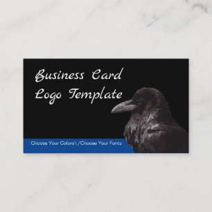 Carte de visite du logo Crow ou Raven