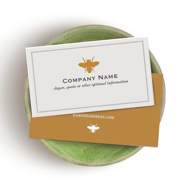 Carte de visite du logo d'abeille (Créateur téléchargé)