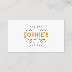 Carte de visite du logo de la boulangerie Gold Whi