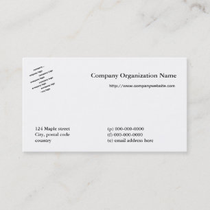 carte de visite du logo de la société multinom