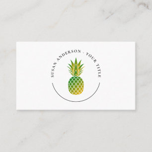 Carte de visite du logo de l'ananas
