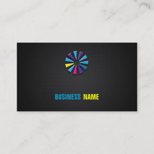 Carte de visite du logo de l'effet de fibre de car