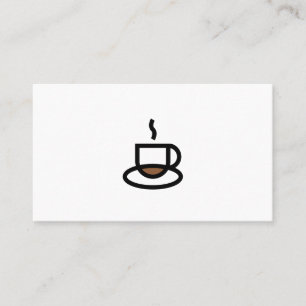 Carte de visite du logo du café - Personnalisable