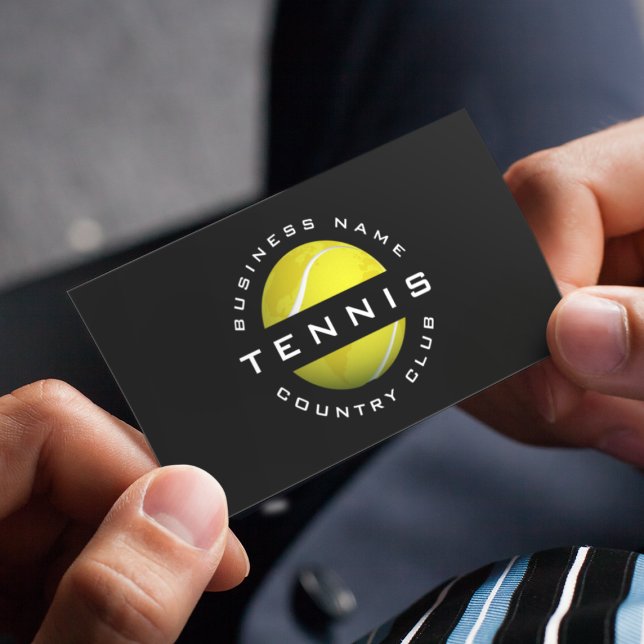 Carte de visite du logo du club de tennis moderne (Créateur téléchargé)