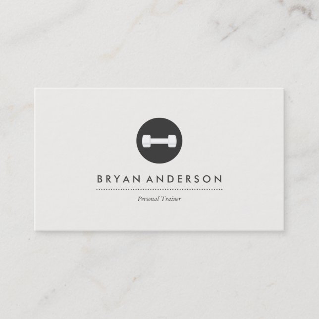 Carte de visite du logo du formateur personnel (Devant)