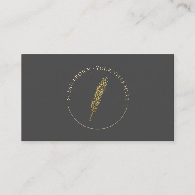 Carte de visite du logo Gold Wheat (Devant)