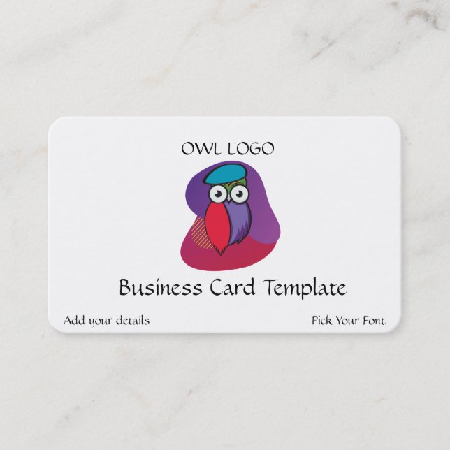 Carte de visite du logo Owl (Devant)