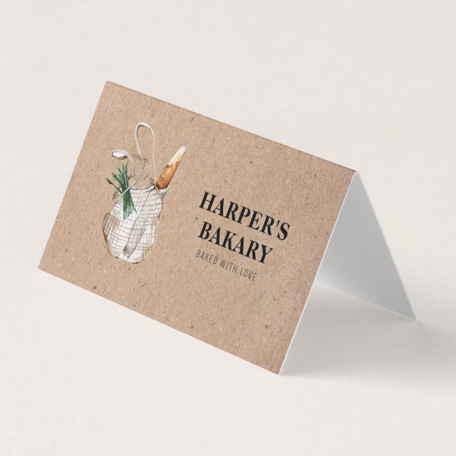 Carte de visite du logo professionnel Kraft Fresh  (Devant)