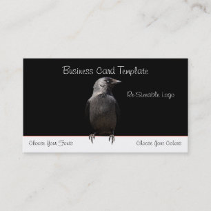 Carte de visite du logo Raven