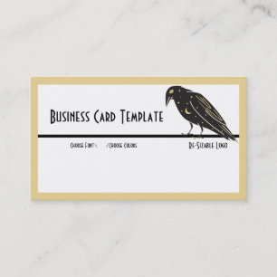 Carte de visite du logo Silhouette Black Bird Rave