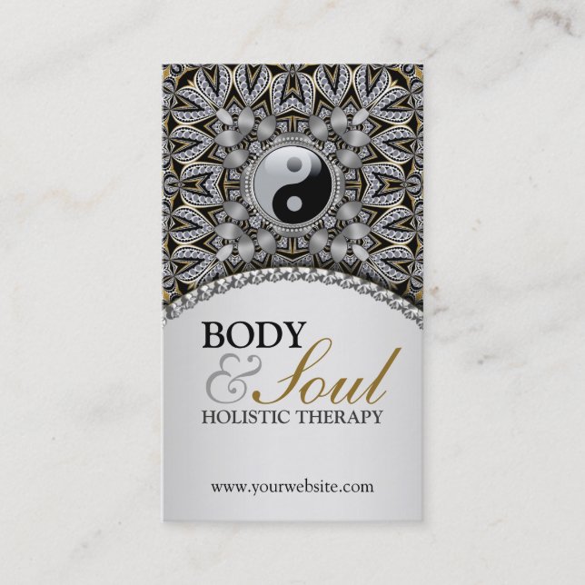 Carte de visite du nouvel âge holistique de la Boh (Devant)