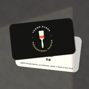 Carte de visite du peintre de la maison