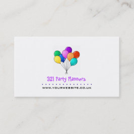 Carte de visite du planificateur de fête (logo de 