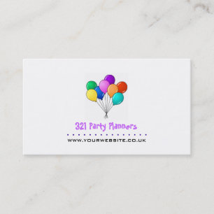 Carte de visite du planificateur de fête (logo de 