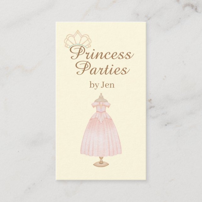 Carte de visite du Princess Party (Devant)