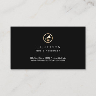 Carte de visite du producteur de musique Gold Gram