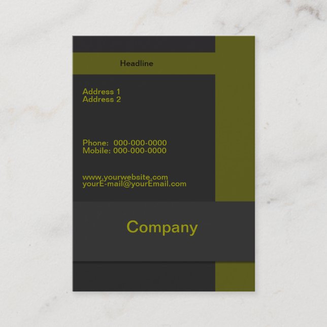 Carte de visite du responsable des ventes (Devant)