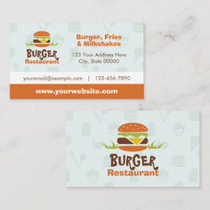 Carte de visite du restaurant Burger